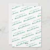 メリーLittle Christmas自分の写真を追加 シーズンカード (裏面)