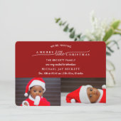 メリーLittle Christmas 2写真誕生のお知らせ シーズンカード (スタンド正面)