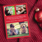 メリーLittle Christmas 4 Photo Birth Announcement シーズンカード