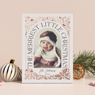 メリーLittle Christmas Arch Photo 箔シーズンカード
