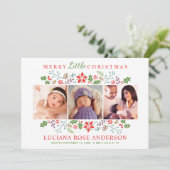 メリーLittle Christmas Babys First Photo Collage シーズンカード (スタンド正面)