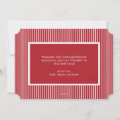 メリーLittle Christmas Birth Announcement写真 シーズンカード (裏面)