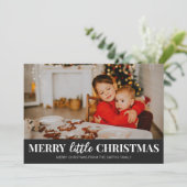 メリーLittle Christmas Blackスクリプモダント写真 シーズンカード (スタンド正面)