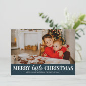 メリーLittle Christmas Blueスクリプモダント写真 シーズンカード (スタンド正面)