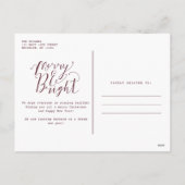 メリーLittle Christmas Budget Family Photo シーズンポストカード (裏面)