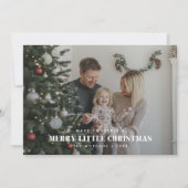 メリーLittle Christmas Family Overlay Photo Card シーズンカード (正面)