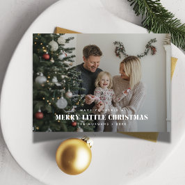 メリーLittle Christmas Family Overlay Photo Card シーズンカード