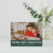 メリーLittle Christmas Greenスクリプモダント写真 シーズンポストカード (スタンド正面)