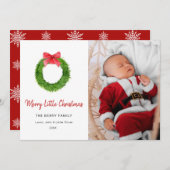 メリーLittle Christmas Holidayフォトカード シーズンカード (正面/裏面)