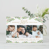メリーLittle Christmas Holiday Greenery写真 シーズンカード (スタンド正面)