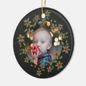 メリーLittle Christmas Hollyリース写真 セラミックオーナメント (左)