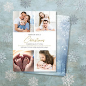 メリーLittle Christmas Photo Birth Announcement シーズンカード