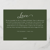 メリーLittle EverythingベビーOn the Way写真 箔シーズンカード (裏面)