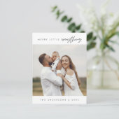 メリーLittle Everything、Christmas、Family Photo ポストカード (スタンド正面)