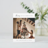メリーLittle Everything、Christmas、Family Photo ポストカード (スタンド正面)