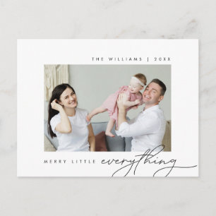 メリーLittle Everything、Christmas、Family Photo ポストカード