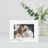 メリーLittle Everything、Christmas、Family Photo ポストカード (スタンド正面)