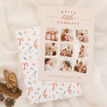 メリーLittle Moments 9写真コラージュのクリスマス シーズンカード<br><div class="desc">私たちの"小さな瞬間"クリスマスメリーの休日の写真カードと一緒の本質を受け入れる。メッセージは書カードの一番上にあり、文字の書書字でシンプルも「小さい」とエレガントも、両端に華やかな装飾が施されている。下の方はカスタム、ラインやボードに貼り付けもした9枚のの写真が自然に並び、一番上に甘い金ゴールドハートが並んでいる。これらの祝瞬間は家族と休日の間の人生の小さな喜びへの感謝。あなたの家族の名前と年は書、一緒に旅の中で今年の章をマークシンプルして大文字でカードの一番下にある。ハサミ、リボン、ギフトインスパイアラベル、キャンディーキビ、赤い水色の果実、松、乾燥オレンジのスライスの居心地の良いパターンに逆さま。前年素晴らしを振り返る方法と共有は愛する人々との思い出を大切にした。このページにリンクされているコレクションで一致する製品を使用できる。何か質問があればメッセージを送って欲しい – 嬉しい救済よ。私たちの店を参照してもっと写真のコラージュのクリスマスカード。</div>