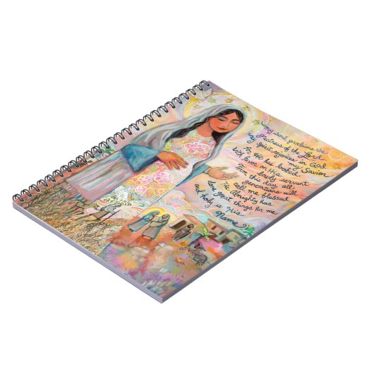 メリーMagnificat祈りの言葉ジャーナルのカンティクム ノートブック (左側)