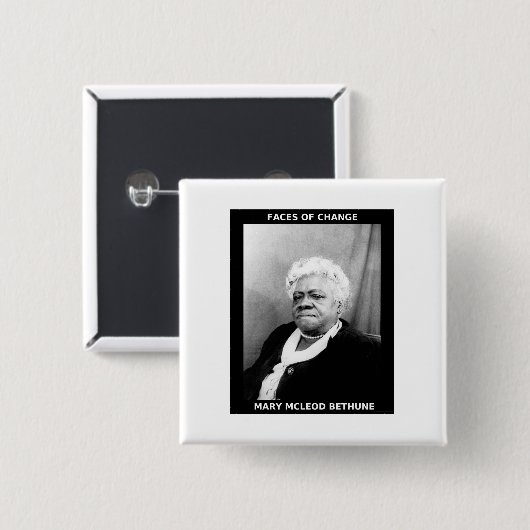 メリーMcLeod Bethune 缶バッジ (正面&裏面)