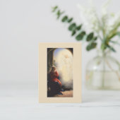 メリーMemorare祈りの言葉の神聖なカードの告知 名刺 (スタンド正面)