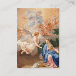 メリーMemorare祈りの言葉の神聖なカードの告知 名刺