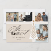メリーMoments Family Photo Collage シーズンカード (正面)