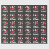 メリーPitchmas Christmas Santa Baseball Lover ラッピングペーパー (フラット)