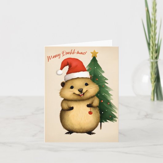 メリーQuokk-mas – クリスマス カード (正面)