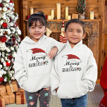 メリーSanta Hat Christmas Kidsで明るい<br><div class="desc">このアイテムとメリークリスマスお祝い。このデザインはどんな商品にも似合う。⭐このテンプレートをアートワークでパーソナライズする⭐さらに編集して変更を加える。⭐このデザインを製品に転送する。bit.ly/SandyspiderStoresにある私のすべての店を訪ね（カットアンドペースト）。</div>