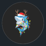 メリーSharkmas Shark with Santa Hat Christmas Ligh ラウンドシール<br><div class="desc">これはイエス素晴らし様を愛する家族や友人への贈り物だ。彼らはホリデーシーズンやその他の日に、あなたからこの贈り物を受け取ることを喜んでいる。</div>