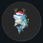 メリーSharkmas Shark with Santa Hat Christmas Ligh ラウンドシール<br><div class="desc">これはイエス素晴らし様を愛する家族や友人への贈り物だ。彼らはホリデーシーズンやその他の日に、あなたからこの贈り物を受け取ることを喜んでいる。</div>