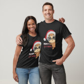 メリーSlothmas Lights Cute Christmas Santa Hat Slo Tシャツ (ユニセックス)