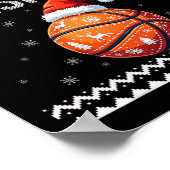 メリーSwishmas Christmas Bysketll醜い若者の汗 ポスター (角)