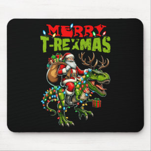 メリーT-rexmasクリスマスクリスマスTレックス恐竜の恋人 マウスパッド