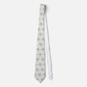 メリーTex-Mas Y'all Rope Frame on White Neck Tie ネクタイ (正面)