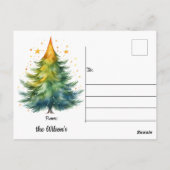 メリーWoof-mas Dog Santa Hat Christmasはがき ポストカード (裏面)