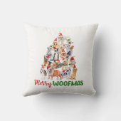 メリーWoofmasクリスマス愛犬家プレゼント クッション (裏面)