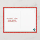 メリーWoofmasペットフォトクリスマスホリデーポストカード シーズンポストカード (裏面)