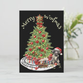 メリーWoofmas犬のデザイン – グレート・ダン シーズンカード (スタンド正面)