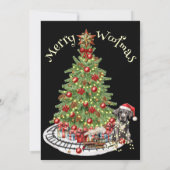 メリーWoofmas犬のデザイン – グレート・ダン シーズンカード (裏面)