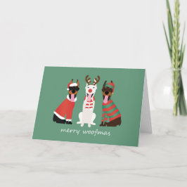 メリーWoofmas Dobermann Christmas Dogs シーズンカード