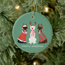 メリーWoofmas Dobermann Christmas Dogs