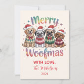 メリーWoofmas Dog Chrimas シーズンカード (正面)