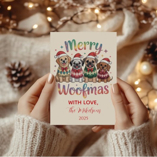 メリーWoofmas Dog Chrimas シーズンカード