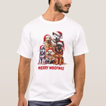 メリーWoofmas Dog Christmas Tシャツ