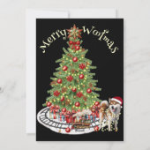 メリーWoofmas Dog Design – 秋田 シーズンカード (裏面)