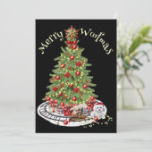 メリーWoofmas Dog Design - Bichon Frise シーズンカード (スタンド正面)