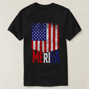 メリ動揺してカ国旗 Tシャツ