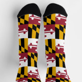 メリ地球に優しランド州旗を持つ女性用靴下 ソックス (上部)